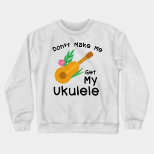 Ukulele Guitar Player Hawaii Music Crewneck Sweatshirt